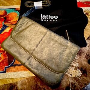 Latico Leather Olive Crossbody NWOT